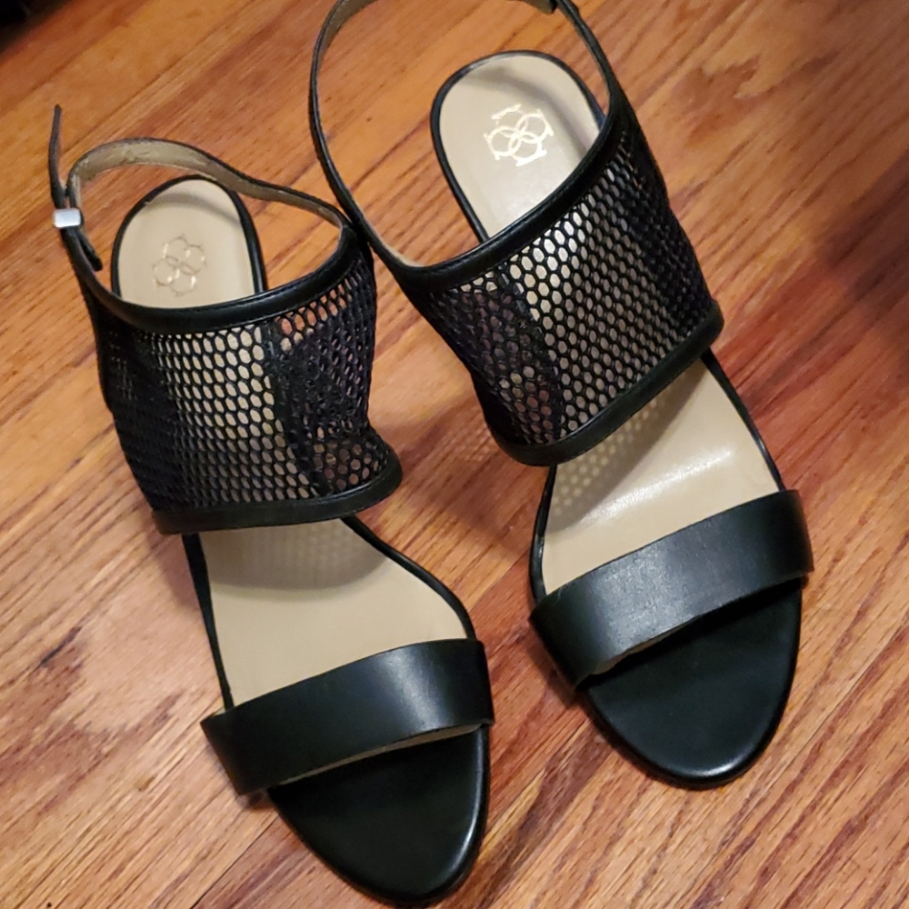 Ann Taylor Mesh Leather Heels